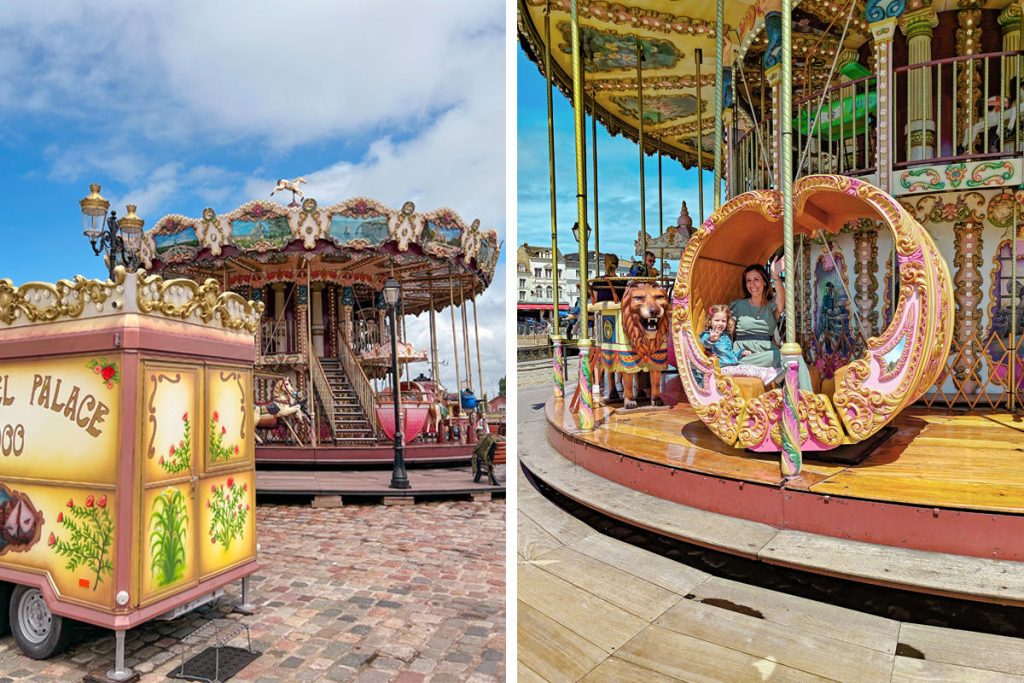 antica giostra di honfleur in normandia