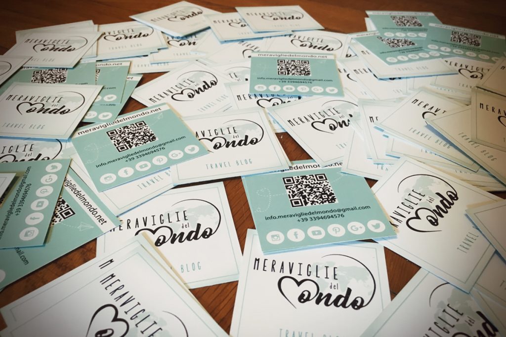 collaborazioni meraviglie del mondo biglietti da visita