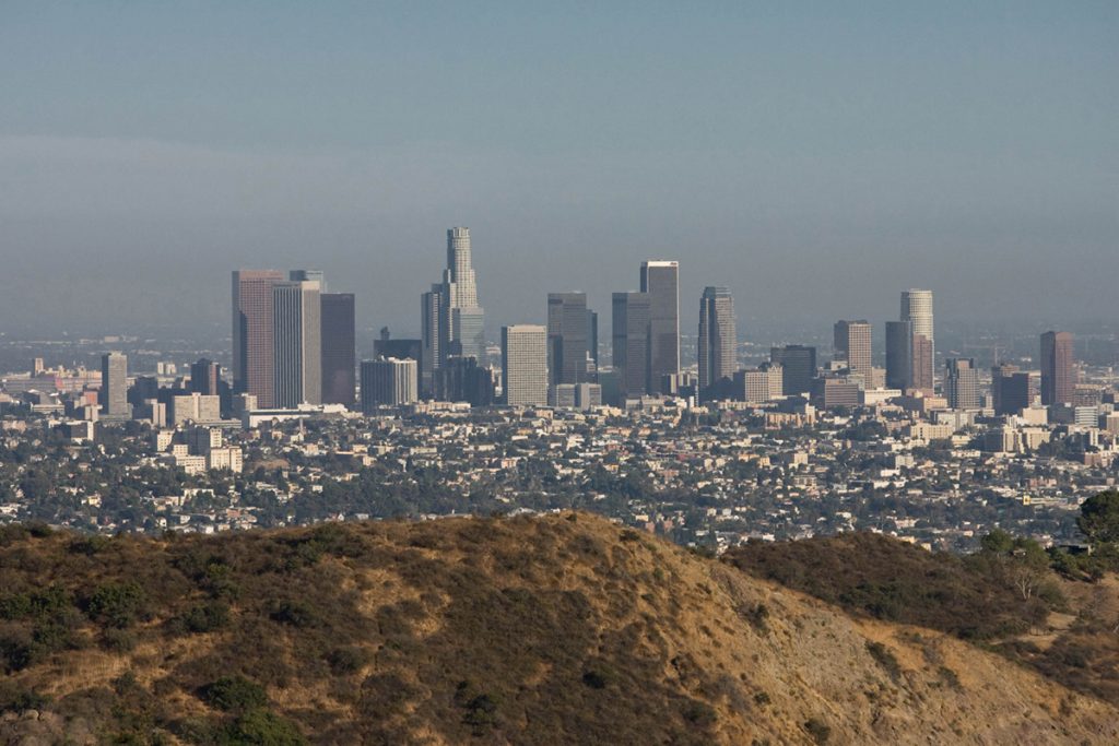 los angeles panoramica dall'alto