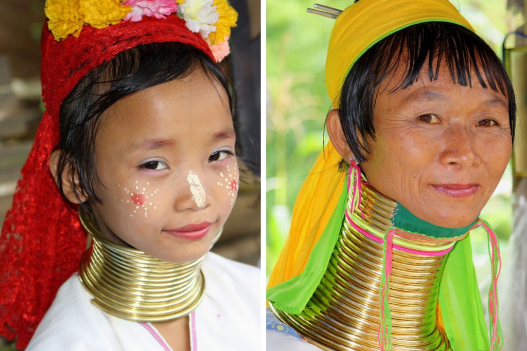 donne-giraffa-thailandia-del-nord