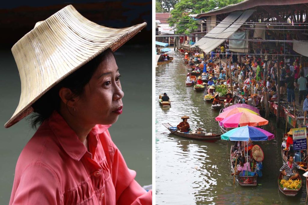 mercato-galleggiante-Damnoen-Saduak-scorcio